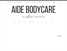 Tablet Screenshot of aidebodycare.com